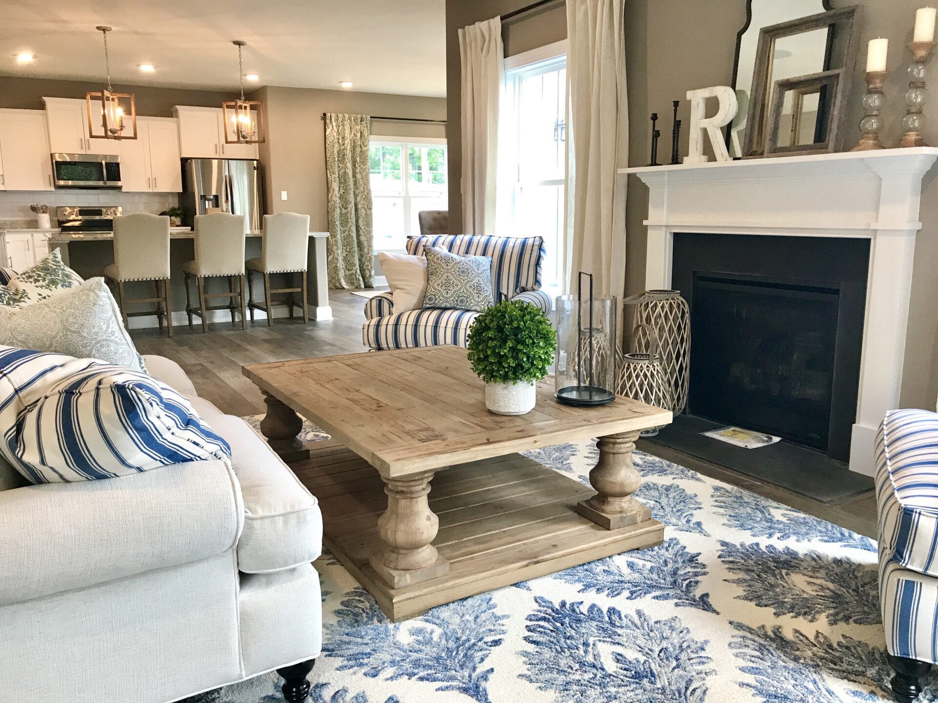 Willow-living-room Boyd Homes 4 bedroom 2.5 bath Willow