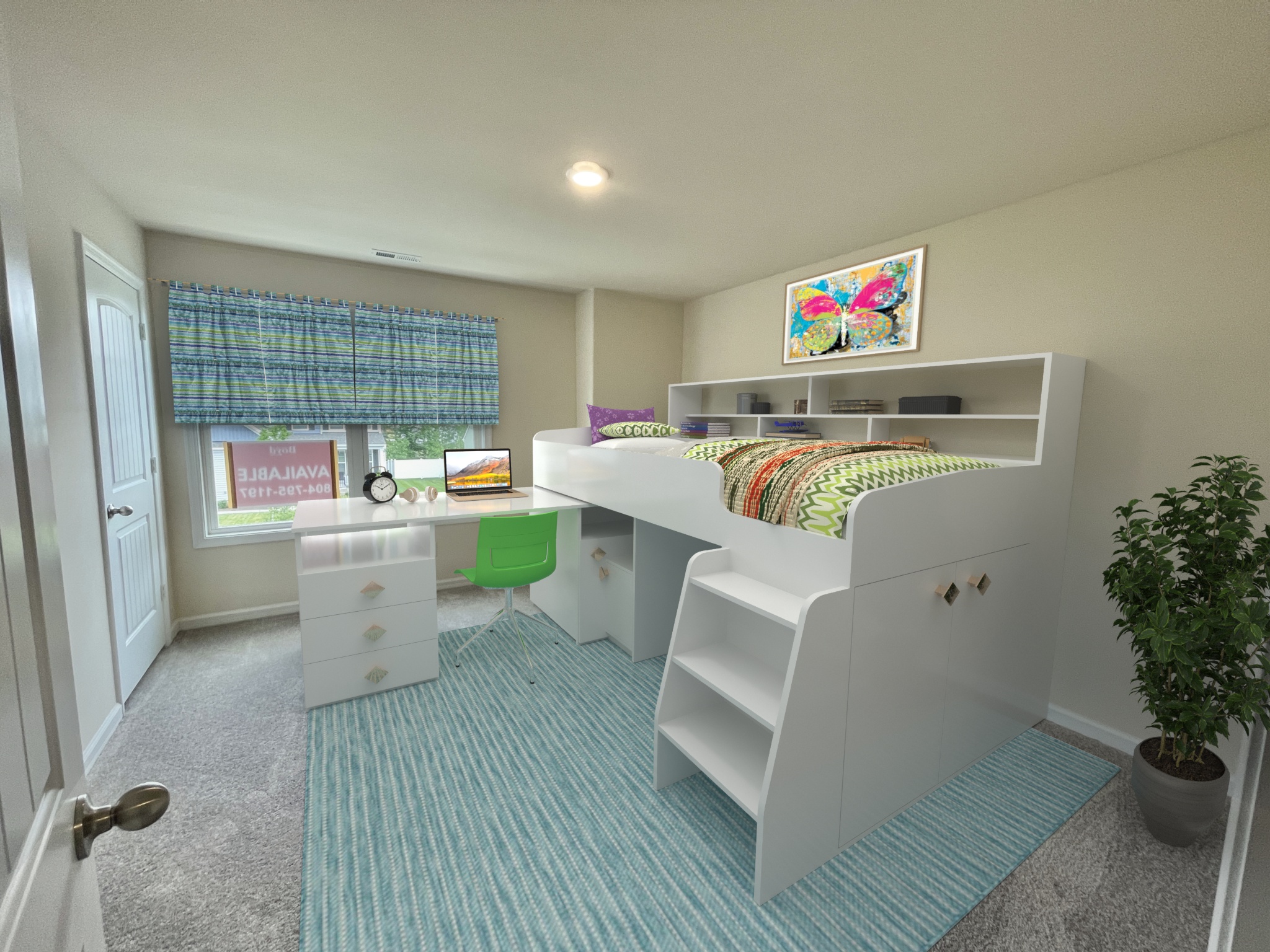 bedroom_2nd_room_16_5_willow 2nd room bedroom Furnished in Lot 16 Section 5 Willow Castleton Boyd Homes Henrico Virginia