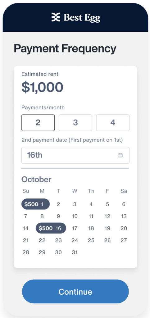 BestEgg payment app scheduler through AppFolio for Boyd Homes